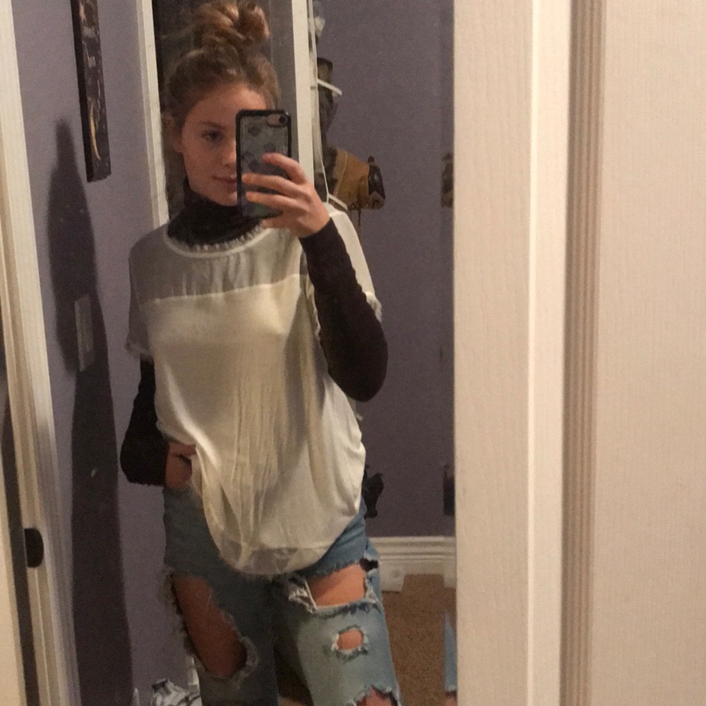 H&M white tee